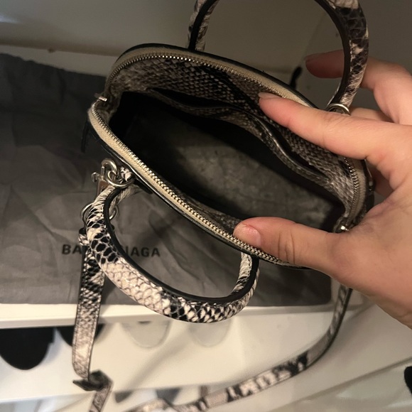 Balenciaga Ville XXS Python Top Handle Bag Per - Picture 3 of 3